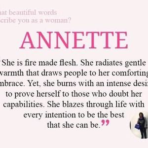 Meet your Posher, Annette